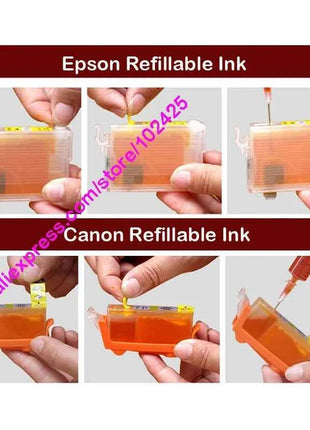 Vilaxh T0801 - T0806 Refillable Ink Cartridge For Epson Stylus P50 R265 PX650 PX700 PX800 PX710 PX720 PX810 PX820 R360 RX560