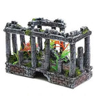 Artificial Palace Ruins Fish Tank Ancient Roman Column European Castle Ornament For Aquarium Decorations Reptile Box Landscape