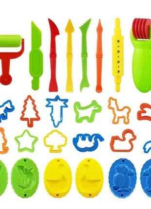 26 pz fai da te Slime plastilina stampo modellazione argilla Kit Slime plastica gioco strumenti di pasta Set taglierine stampi giocattolo per bambini regalo per bambini