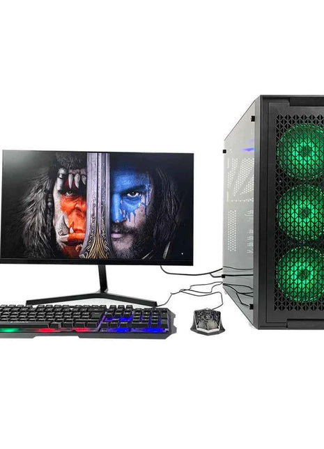 Gaming Computer case Desktop 240 Water-cooled Side Transparent Glass Keyboard Mouse Computer case