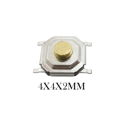 50 Pezzi Pulsanti Tattili SMD 4*4mm, Microinterruttore PCB a 4 Pin, Tasti 4x4x1.7/2/2.3/2.5/3/3.5/4.3mm