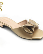 FABIO PENNY new design with plain bow elegant women's low-heeled slippers and mid-heeled sandals for dinner