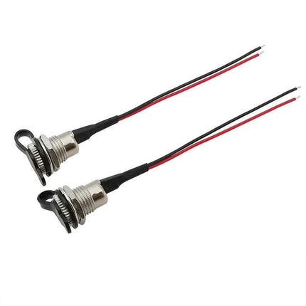 2/5 pezzi DC099 5.5mm x 2.1mm presa di alimentazione DC adattatore connettore femmina filettato con cavi 20AWG 10/15/20cm DC-099