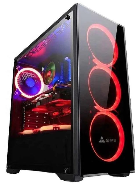 New Wholesale Cheap Price Mini Atx case 22" LED Core I5 I7 16GB Ram VGA GTX 1060 6GB VGA GPU HDD SSD Win10 Latest Gaming Computer Pc
