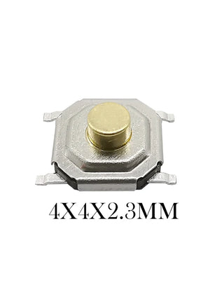 50 Pieces SMD Tactile Buttons 4*4mm, 4-Pin PCB Microswitch, Keys 4x4x1.7/2/2.3/2.5/3/3.5/4.3mm