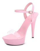Women's High Heel Sandals with Black Red Silver Rhinestones Sexy Summer Platform Pumps Colorful Patent Leather Stiletto Shoes