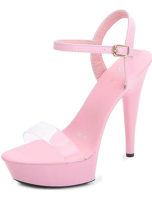 Women's High Heel Sandals with Black Red Silver Rhinestones Sexy Summer Platform Pumps Colorful Patent Leather Stiletto Shoes