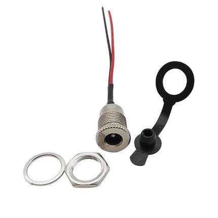2/5 pezzi DC099 5.5mm x 2.1mm presa di alimentazione DC adattatore connettore femmina filettato con cavi 20AWG 10/15/20cm DC-099