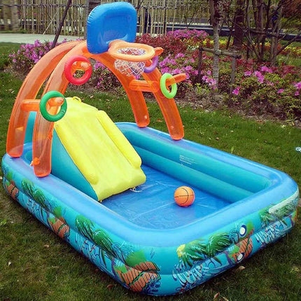 Nuovo Scivolo D'acqua Per Bambini Divertimento Prato Scivoli D'acqua Iatables Piscine Anello Lancia Gioco Per I Bambini Estate Scivolo Set Cortile Giocattoli All'aperto