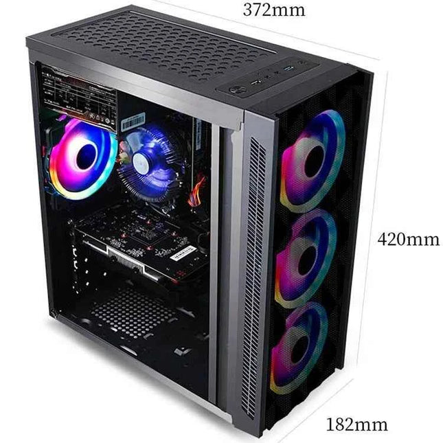 OEM I7-10700 Octa Core 6GB DDR4 SSD 22" OLED Monitor Gaming PC Desktop Computer GTX 1660 US Plug New 1-Year Warranty M-ATX Case