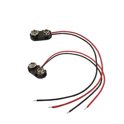 5/10 Pz 9 V Batteria Pinze Connettore Cavi Supporto T/I Tipo DC Batteria A Scatto Cavo di Alimentazione Spina Clip DC 5.5*2.1 per Arduino FAI DA TE