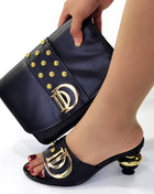New special style Italian design shoes and bags to match Nigerian shoes and matching bag African wedding shoes and bag set