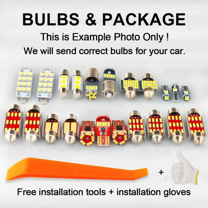 ZUORUI For Volkswagen VW Golf 4 5 6 7 Jetta Bora Vento Passat B5 B6 B7 B8 CC Polo Phaeton Car Bulb LED Interior Light Kit Canbus