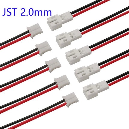 10/5/2 paia piccolo Mini JST 1.25mm PH2.0 XH2.54 2 pin maschio femmina spina jack cavo connettore JST 1.25/2.0/2.54 2P cavo elettronico