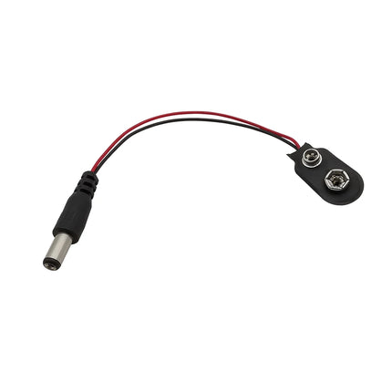 5/10 Pz 9 V Batteria Pinze Connettore Cavi Supporto T/I Tipo DC Batteria A Scatto Cavo di Alimentazione Spina Clip DC 5.5*2.1 per Arduino FAI DA TE