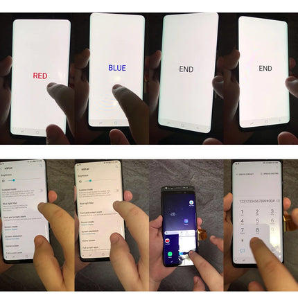 Sostituzione AMOLED OEM per SAMSUNG Galaxy S9 G960N, G960F/DS, G960U Display LCD Touch Schermo curvo Digitizer Assembly Repair
