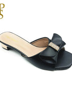FABIO PENNY new design with plain bow elegant women's low-heeled slippers and mid-heeled sandals for dinner