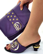 New special style Italian design shoes and bags to match Nigerian shoes and matching bag African wedding shoes and bag set