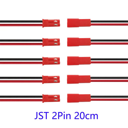 10/5/2 paia piccolo Mini JST 1.25mm PH2.0 XH2.54 2 pin maschio femmina spina jack cavo connettore JST 1.25/2.0/2.54 2P cavo elettronico