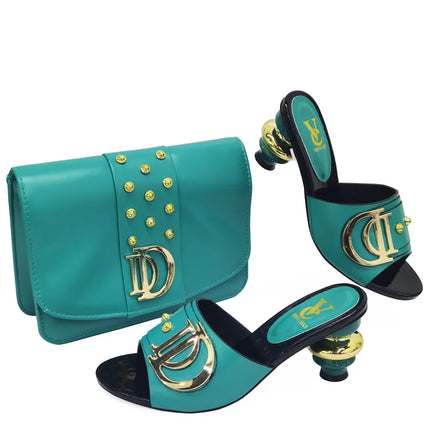 Nuovo stile speciale scarpe e borse di design italiano da abbinare Set scarpe nigeriane e borsa abbinata Set di scarpe e borse da sposa africane