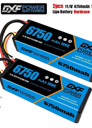 1/2PCS DXF Lipo 3S 4S 2S Battery 7.4V 11.1V 14.8V 8400mAh 6500mAh 6750mAh 7000mAh 5200mAh 9200mah 10000mah Hardcase for RC Car