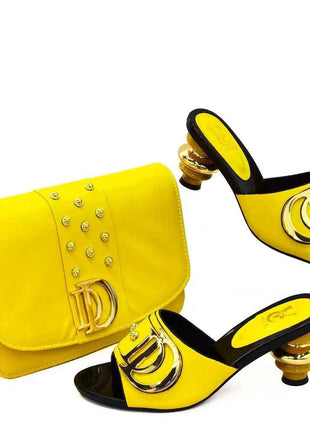 Nuovo stile speciale scarpe e borse di design italiano da abbinare Set scarpe nigeriane e borsa abbinata Set di scarpe e borse da sposa africane