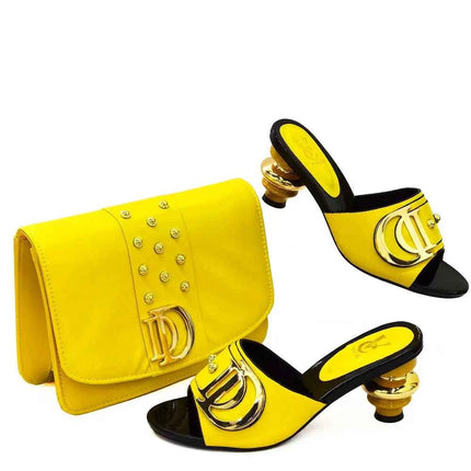 Nuovo stile speciale scarpe e borse di design italiano da abbinare Set scarpe nigeriane e borsa abbinata Set di scarpe e borse da sposa africane