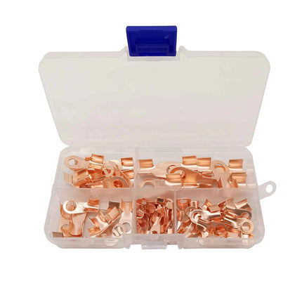 80 Pz/scatola OT Serie di Rame Connettore del Cavo Della Batteria Terminali Aperto Alette Filo Terminale OT-3A OT-10A OT-20A OT-40A OT-60A