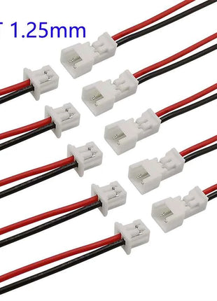 10/5/2 paia piccolo Mini JST 1.25mm PH2.0 XH2.54 2 pin maschio femmina spina jack cavo connettore JST 1.25/2.0/2.54 2P cavo elettronico