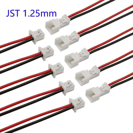10/5/2 paia piccolo Mini JST 1.25mm PH2.0 XH2.54 2 pin maschio femmina spina jack cavo connettore JST 1.25/2.0/2.54 2P cavo elettronico