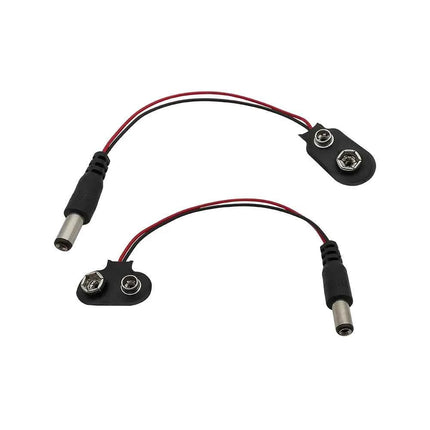 5/10 Pz 9 V Batteria Pinze Connettore Cavi Supporto T/I Tipo DC Batteria A Scatto Cavo di Alimentazione Spina Clip DC 5.5*2.1 per Arduino FAI DA TE