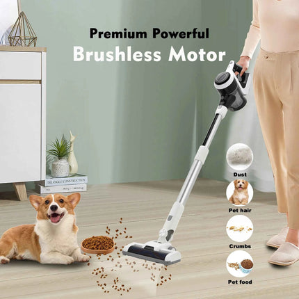 Rechargeable 15000Pa Suction Cordless Vacuum Cleaner 3-in-1 Wet and Dry Cleaning System with Bag for House Car and Hotel