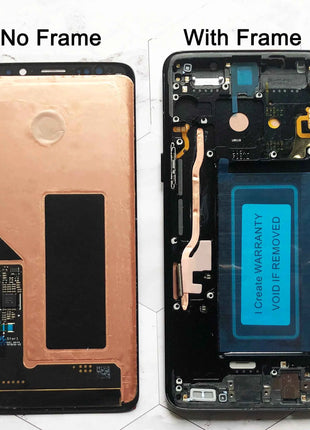 Sostituzione AMOLED OEM per SAMSUNG Galaxy S9 G960N, G960F/DS, G960U Display LCD Touch Schermo curvo Digitizer Assembly Repair
