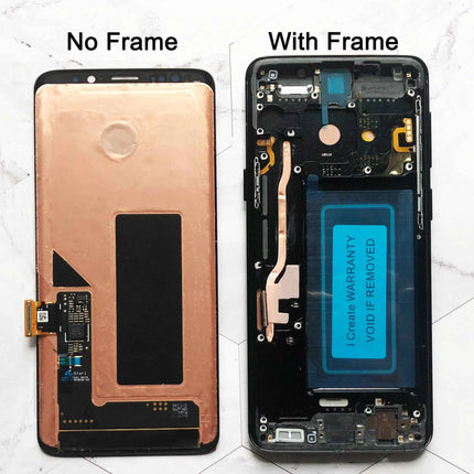 Sostituzione AMOLED OEM per SAMSUNG Galaxy S9 G960N, G960F/DS, G960U Display LCD Touch Schermo curvo Digitizer Assembly Repair