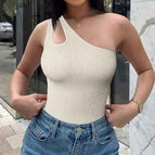 Beige White / L