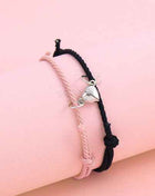Bracciali Magnetici per Coppia - Design Elettrocardiogramma Simbolo d'Amore - OrizonShop