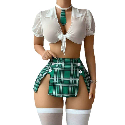Sexy Pajamas, Sexy Uniform, Sleep Dress, Short Skirt