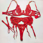 Embroidered bra sexy push-up bra