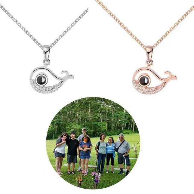 Little Fish 100 Languages Projection Necklace