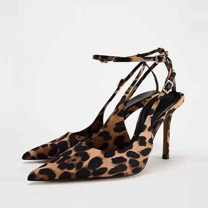 Sexy Mature Lady-Style Leopard-Print High Heels
