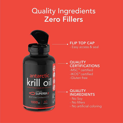 Antarctic Krill Oil Soft Capsules