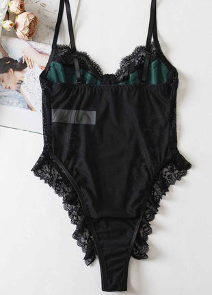 Exquisite Lace Sequined One-Piece Dress
