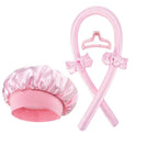 Pink Shower Cap + Curling Iron 5-piece Set