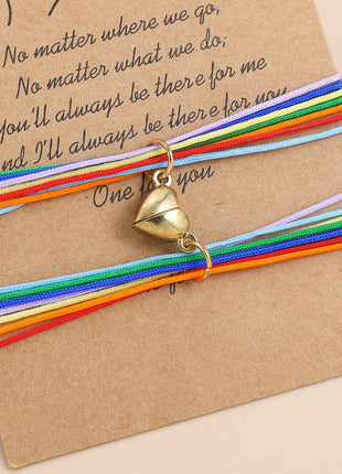 Bracciali Magnetici per Coppia - Design Elettrocardiogramma Simbolo d'Amore - OrizonShop