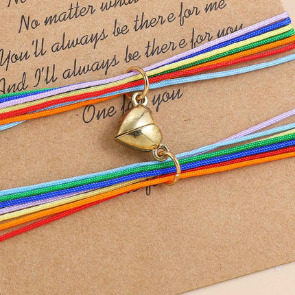 Magnetic electrocardiogram couple bracelet