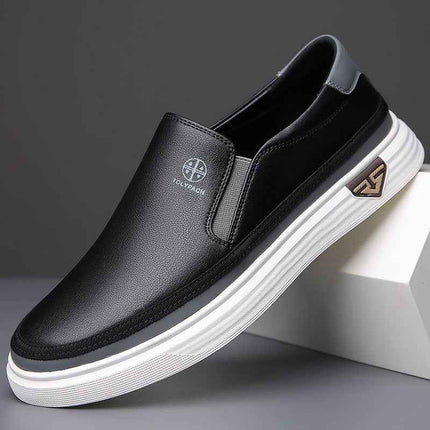 Daily Casual Rubber-Soled Leather Shoes