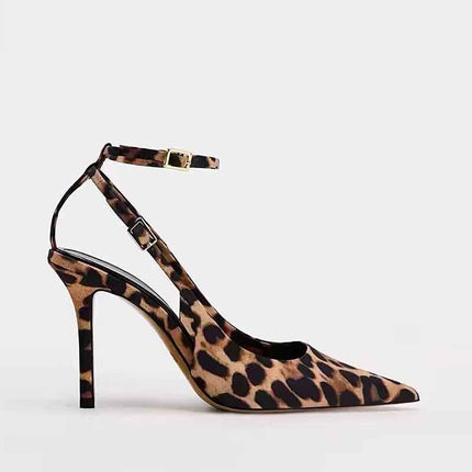 Sexy Mature Lady-Style Leopard-Print High Heels
