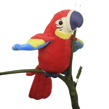 Parrot-like children's electric plush toy