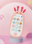 Giraffe cartoon story mobile phone-pink]