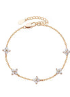 Full Diamond Bracelet-gold Color (lobster Clasp)